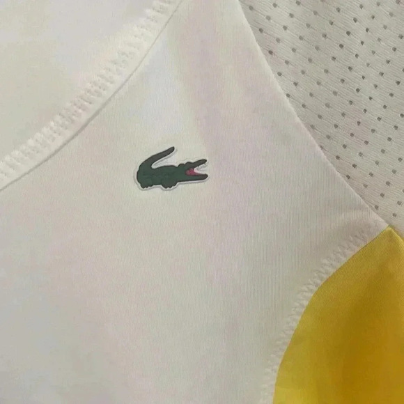 LACOSTE Sport Short Sleeve Shirt Top Preppy Women's 10 - Picture 5 of 11